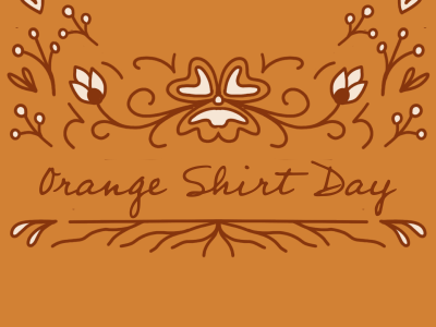 text reading orange shirt day in scripted font